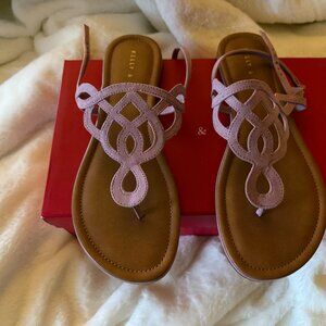 Kelly & Katie women's pink sandals size 9